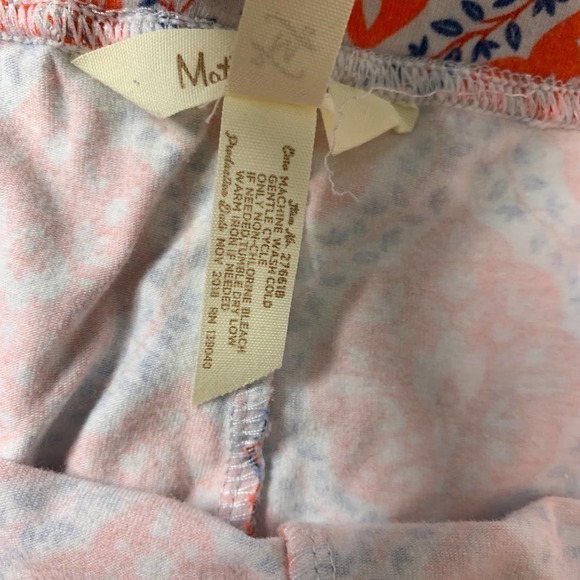 Matilda Jane Womens‎ Pants Size Medium Blue/Orange Floral Straight Leg Cropped - Picture 11 of 12